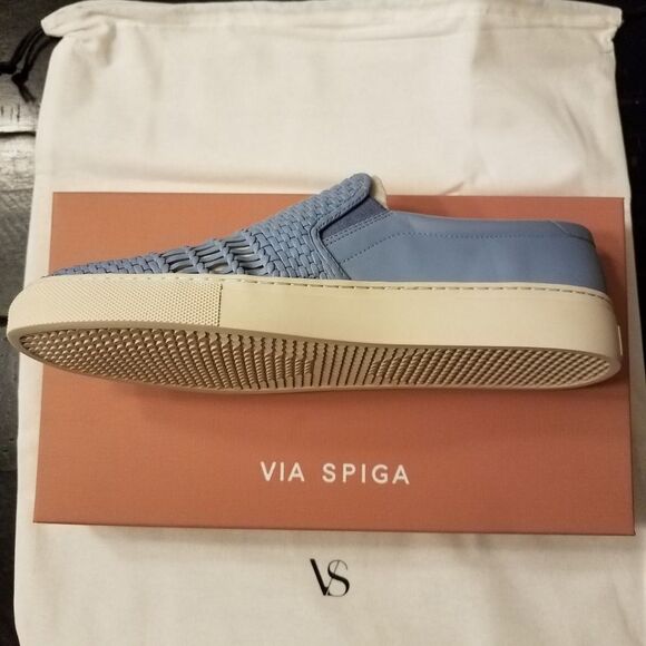 NEW Via Spiga Sara Sneaker sz 10M in Dusk Blue - Picture 7 of 8